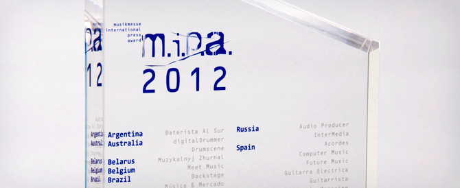 JUPITER-80 and TD-30KV V-Drums Receive 2011 mipa Awards