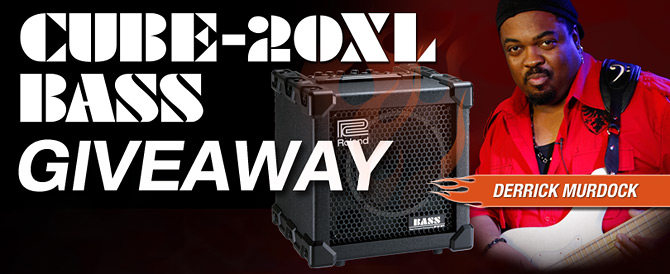 Win a CUBE-XL BASS Amp Signed by Derrick Murdock!