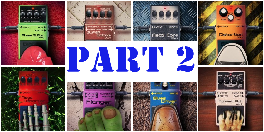 BOSS effect pedals part two marque image
