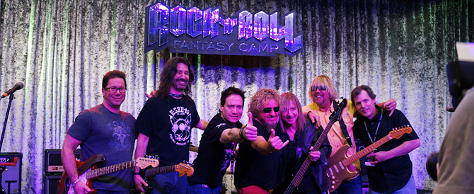 Wes and the Mob Dawgs with Sammy Hagar at Rock n Roll Fantasy Camp Wes and the Mob Dawgs with Sammy Hagar at Rock n Roll Fantasy Camp