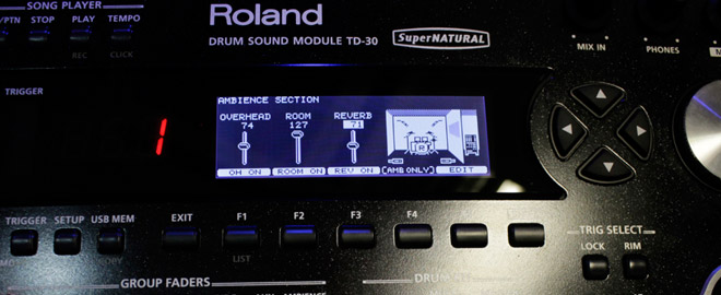 Drum Effects on the TD-30: Room Ambience & Reverb