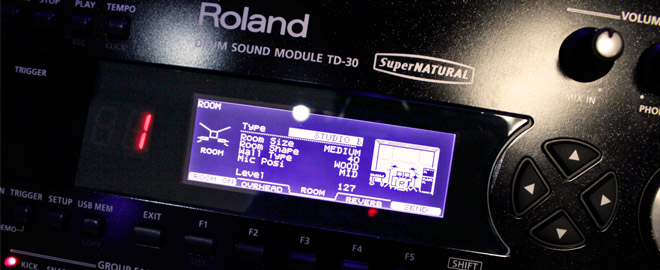 Drum Effects Room Environment Drum Effects on the TD-30: Room Environment