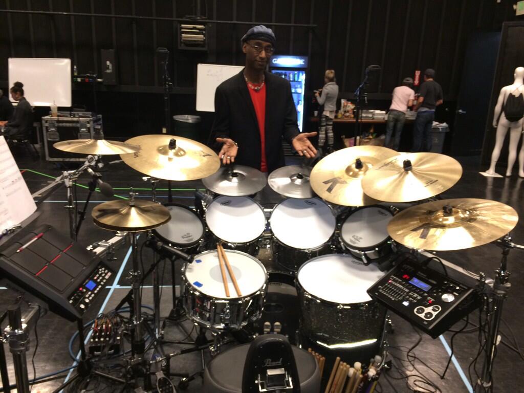 Omar Hakim's Hybrid Kit for his Daft Punk GRAMMY Gig