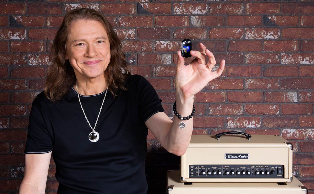 Robben Ford with his signature Tone Capsule