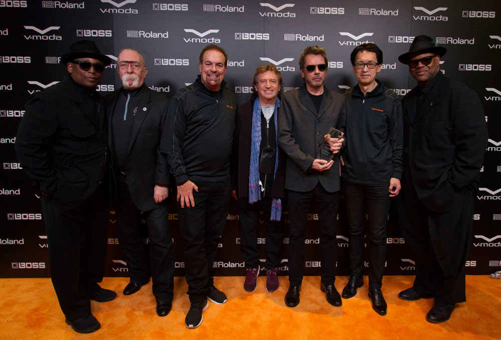 Lifetime achievement awards at the 2017 Roland international press conference.