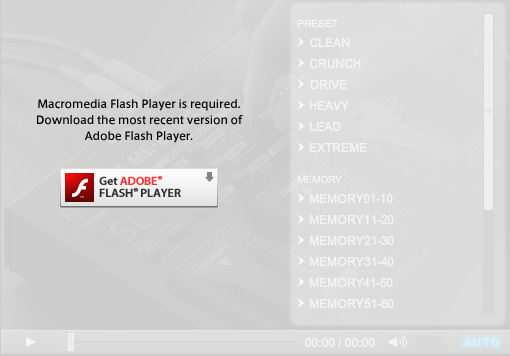 Macromedia Flash Player is required. Download the most recent version of
Adobe Flash Player.
