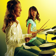 Girls Playing Drums