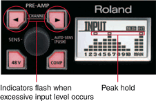LCD with peak indicator