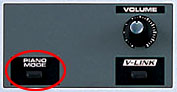 Fantom-X Piano Mode Button (Photo)