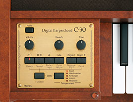 C-30 Digital Harpsichord - Panel Zoom (Image)