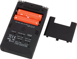 R-09HR: Rear Panel With Battery Door Off (Photo)