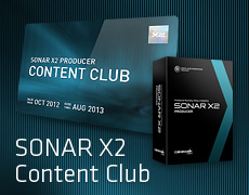 SONAR X2 Producer Content Club