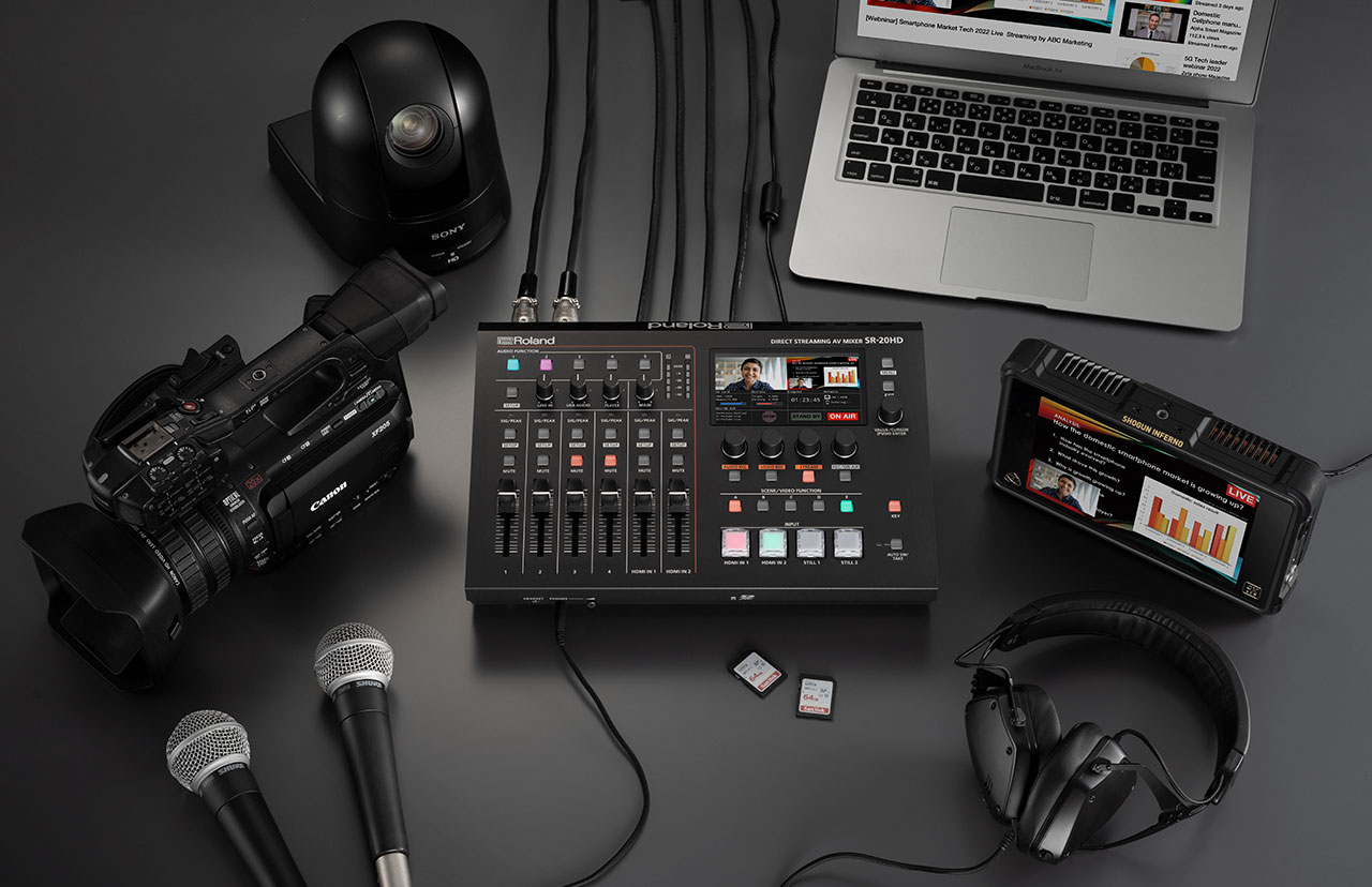 Roland SR-20HD Plug in and Stream